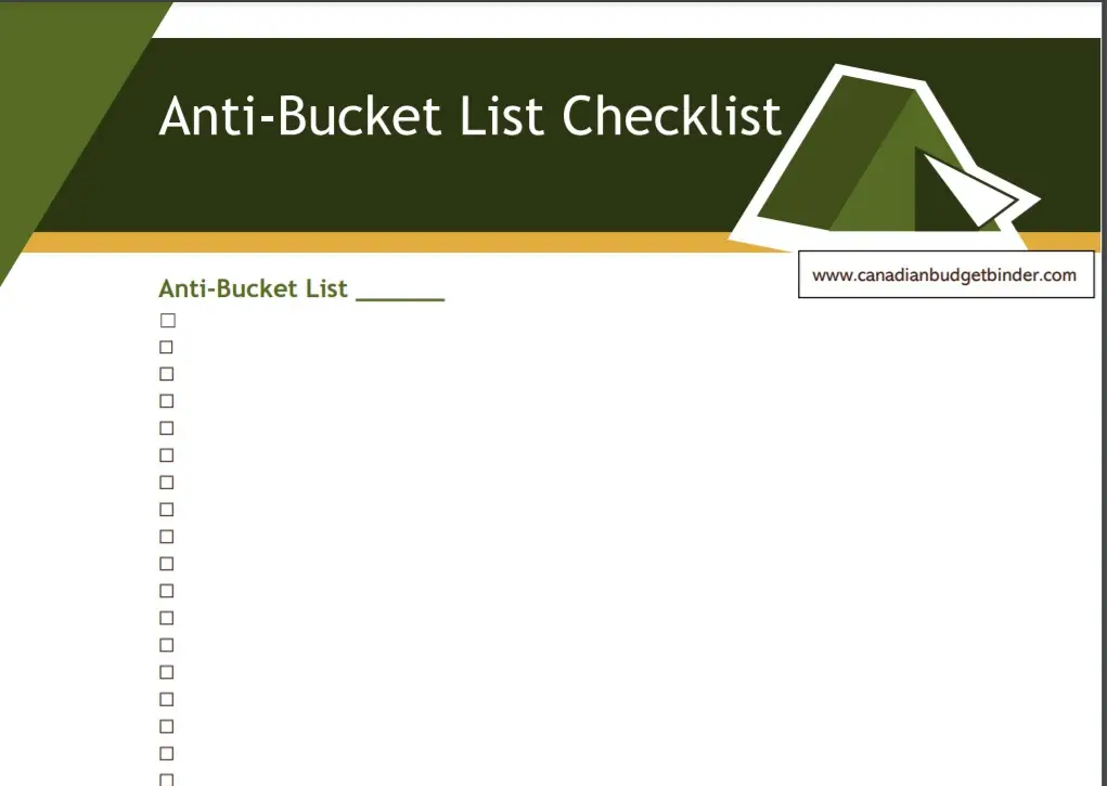 anti-bucket-list-