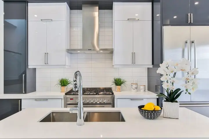 Flipped house kitchen reno after photo