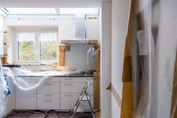 Flipped house kitchen reno before photo