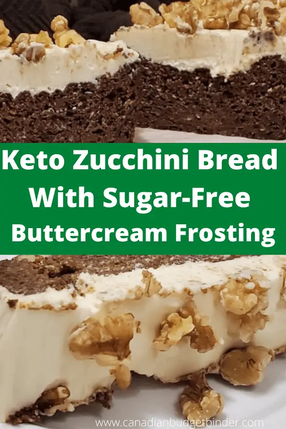 How to make Keto Zucchini Loaf With Walnuts and Buttercream Frosting