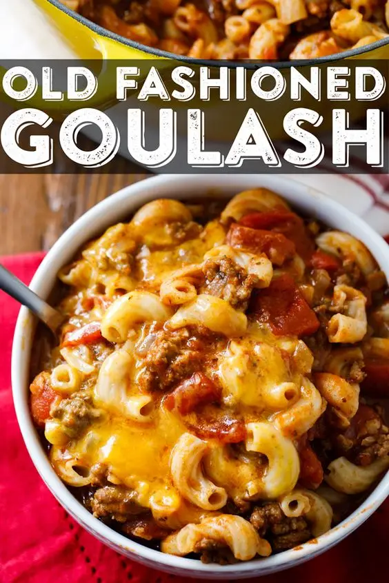 Goulash made the old-fashioned way that is simple and has only 14 ingredients.
