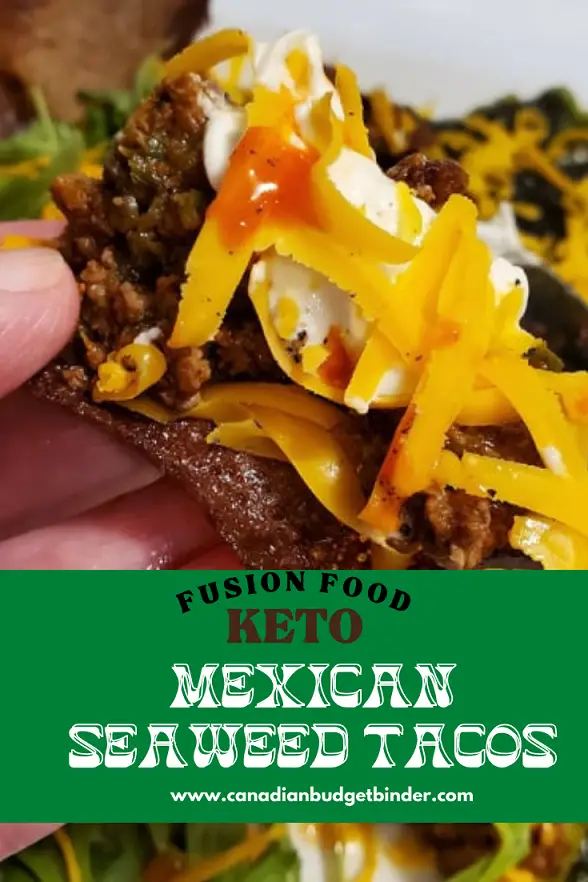 keto snacks Mexican Korean Seaweed Tacos - Keto Snacks