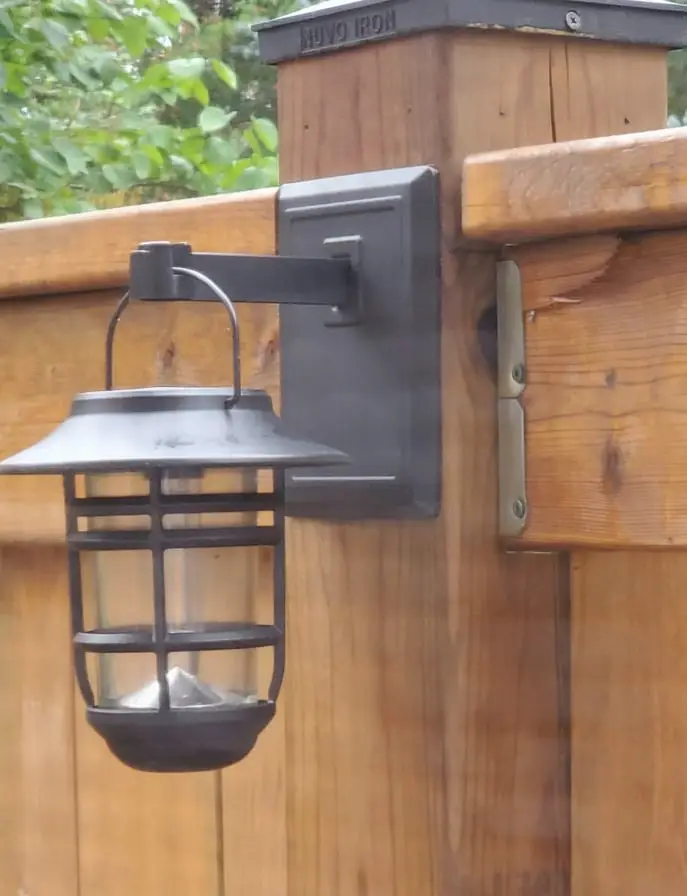 New Fence and Solar Powered Lights