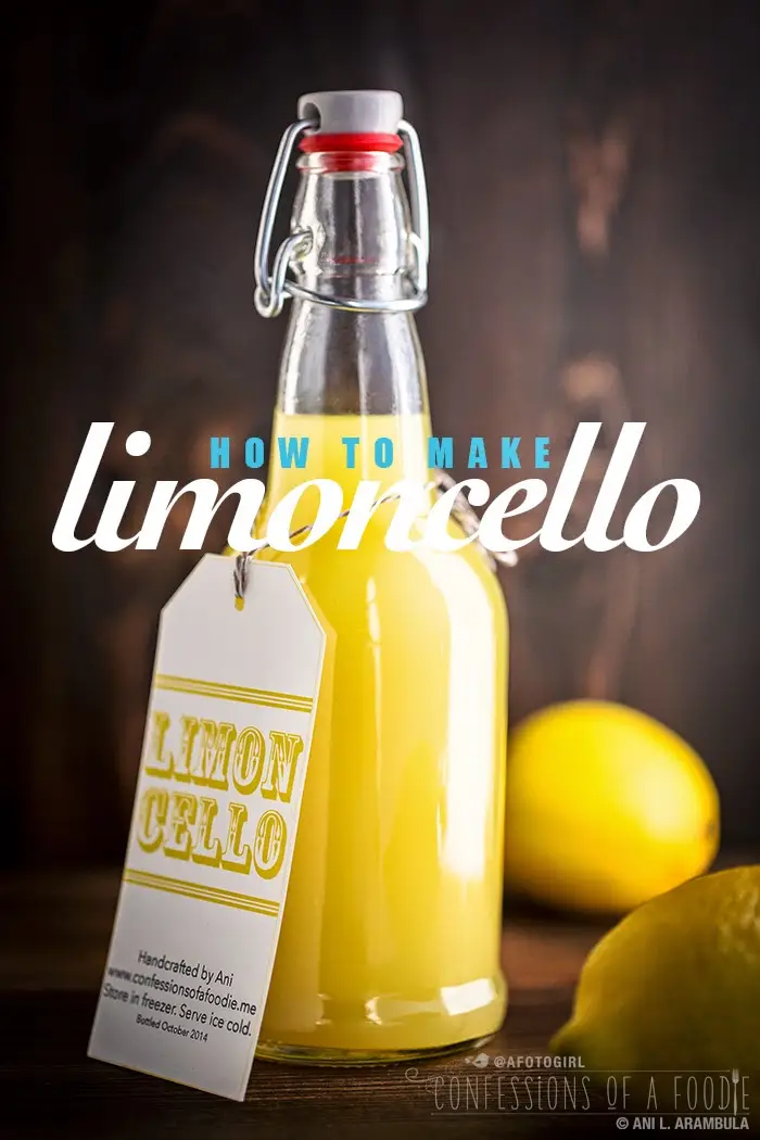 Homemade Limoncello is one of many fantastic Christmas Hostess gifts idea.