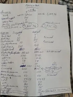 November Monthly Budget Update #4 part 2