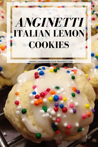 Italian Christmas Cookies Anginetti Lemon Cookies