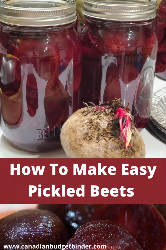 low sugar pickled beets made at home is on the list of perfect Christmas Hostess Gift Ideas