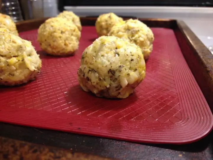 Rolled Cauliflower Pizza Balls On Silpats Ready To Bake
