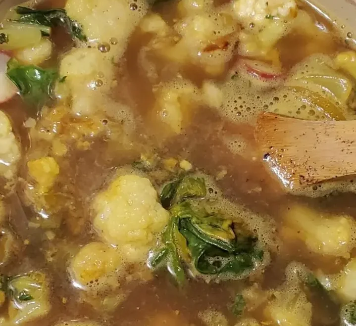 Pot of Italian Wedding Soup