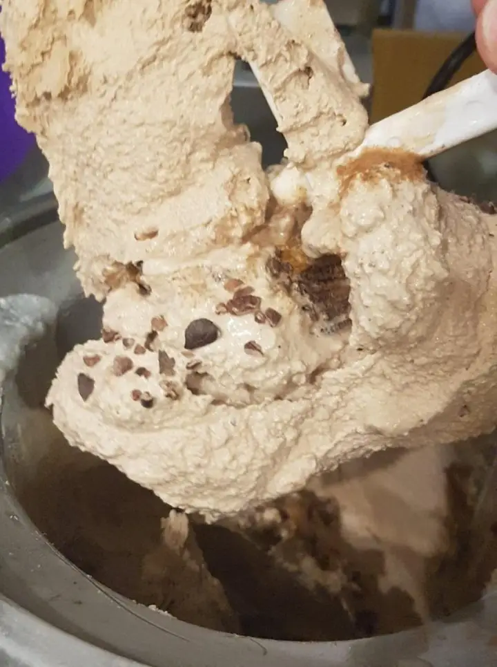 Keto Peanut Butter Ice Cream In The Kitchen Aid Mixer