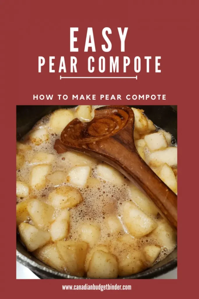How to make a spiced pear compote