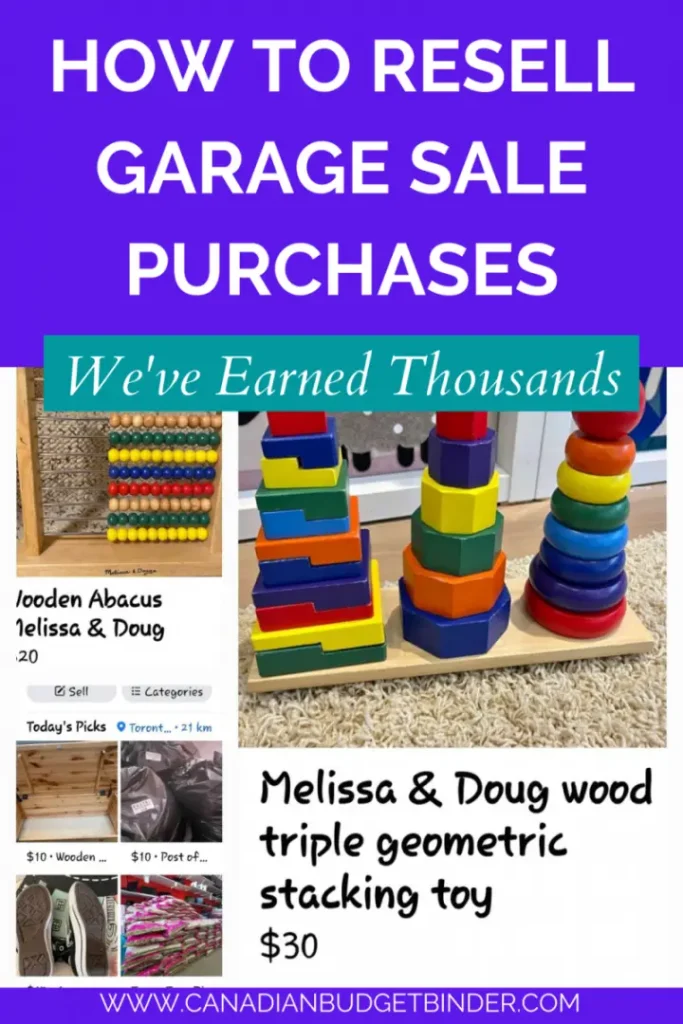 resell garage sale deals for profit in Canada