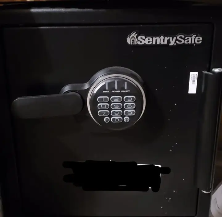 Fireproof Safe to stash valuables including cash in your home.