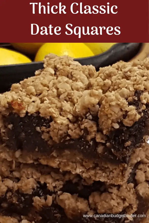 The best and easiest classic date squares recipe.