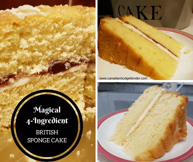 4 ingredient British Victoria Sponge Cake is part of our Father's Day Ideas for after dinner.