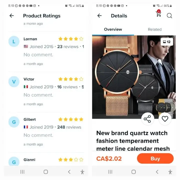 Consumer Reviews Wish Canada