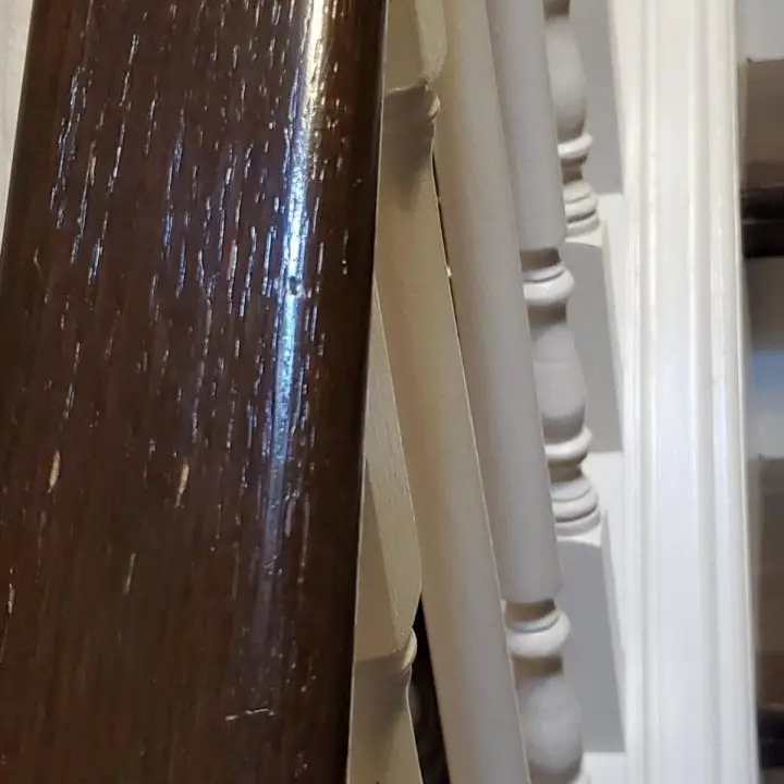 Inexpensive House Updates May Take Time - Oak Banister and Railings Refinished