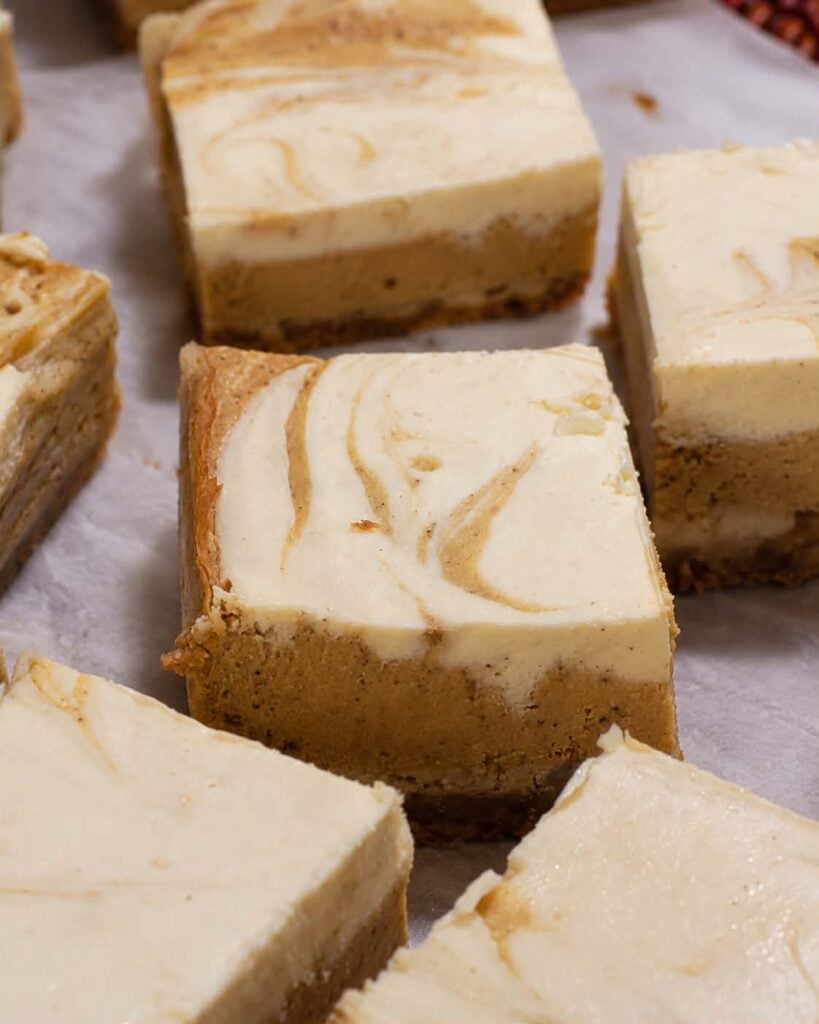 Pumpkin Cheesecake Bars
