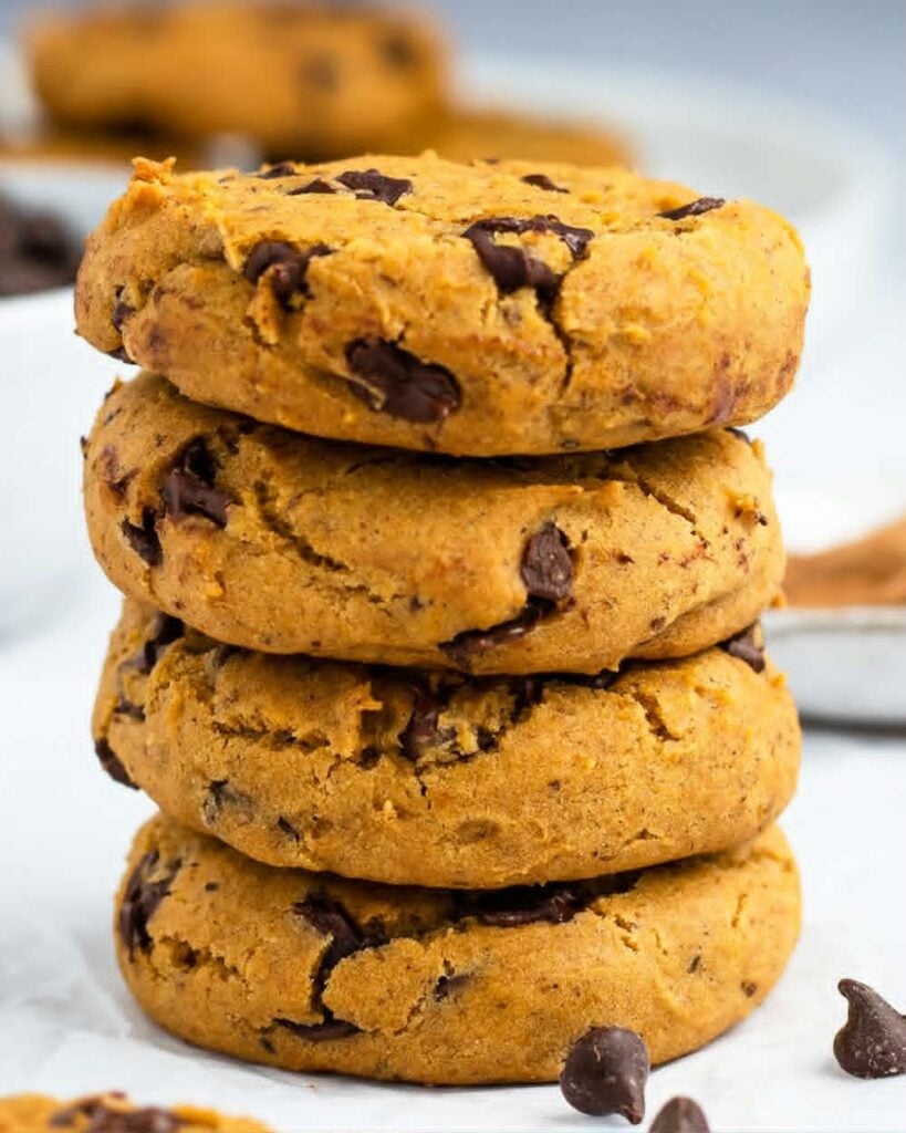 Vegan Pumpkin Chocolate Chip Cookies