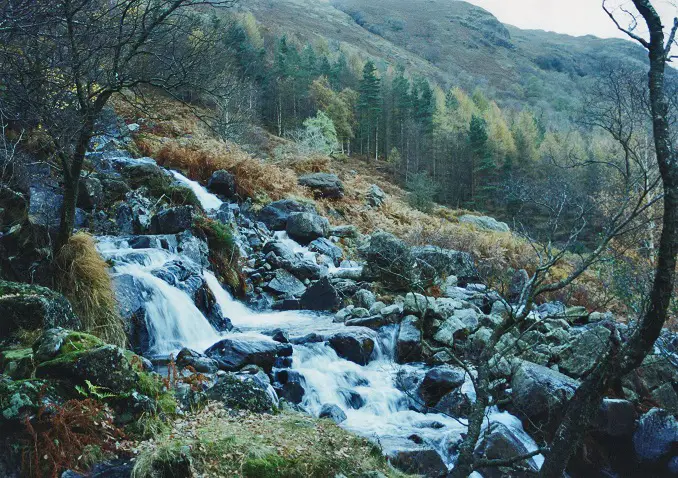 Waterfall in the Lake District UK