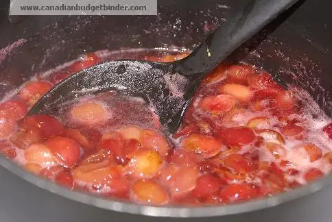 homemade cherry pie filling