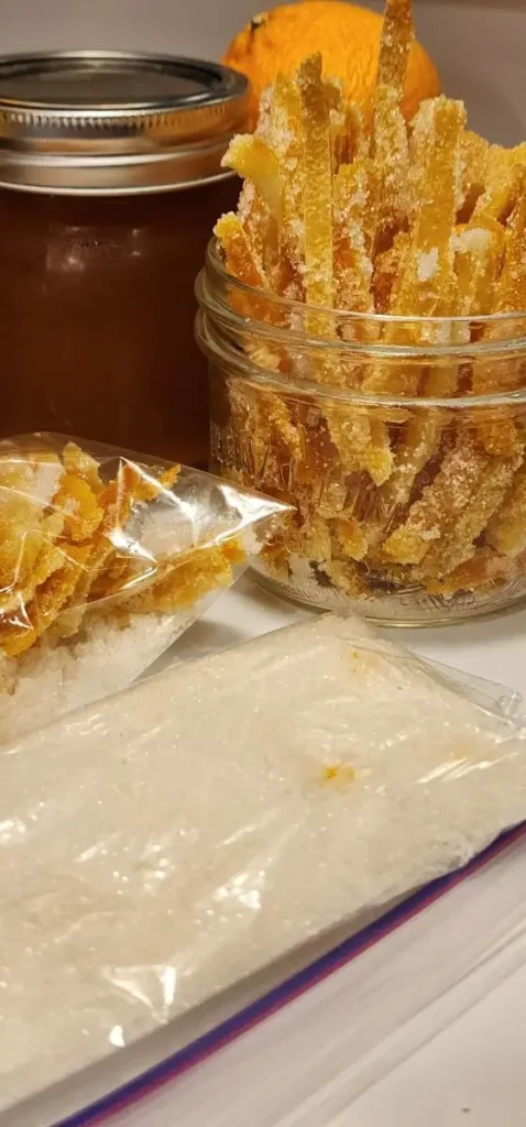 How to make orange granulated sugar