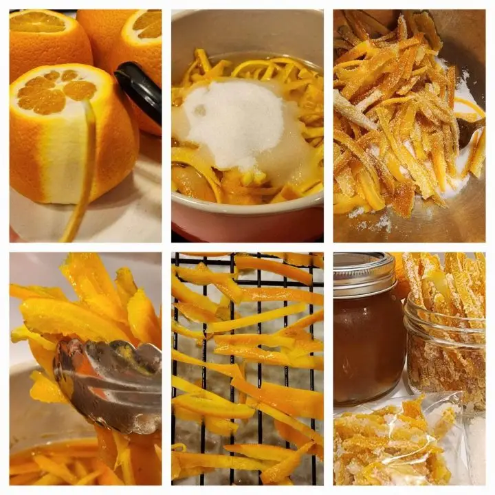 How To Make Candied Orange Peel step by step process