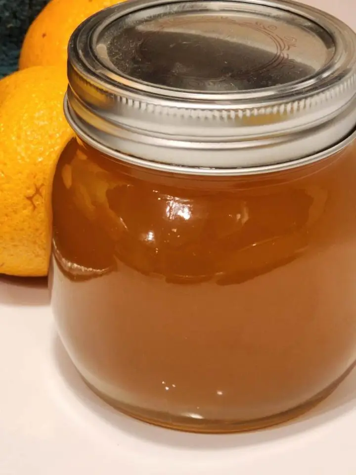How to make orange simple syrup from orange peels.