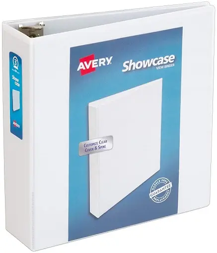 3-Ring Binder with outside insert for the cover photo
