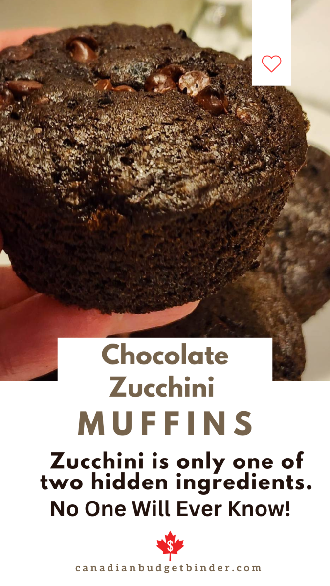 Moist Chocolate Zucchini Muffins