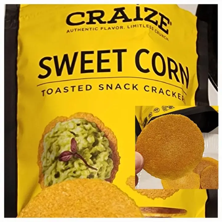 Craize Sweet Corn Roasted Snack Crackers