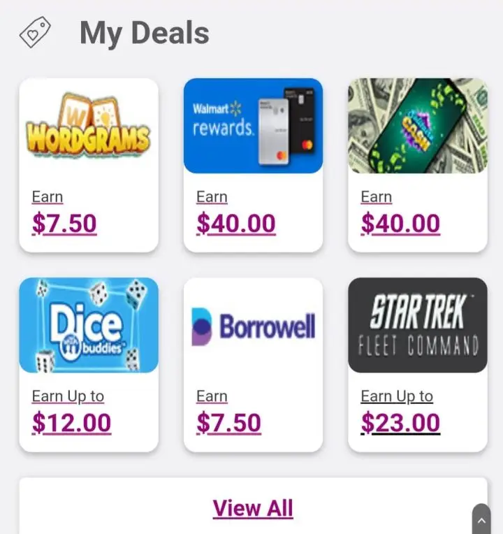Daily Rewards My Deals Offers