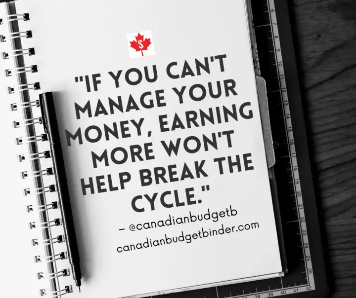 Earning more won't break the cycle if you can't manage your money.