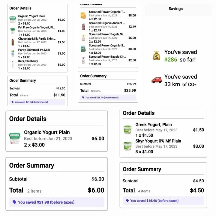 FlashFood App Savings June