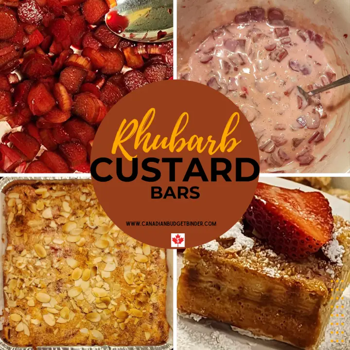 How To Make Easy Rhubarb Custard Bars