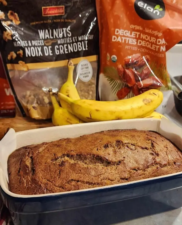 Banana Date Walnut Loaf