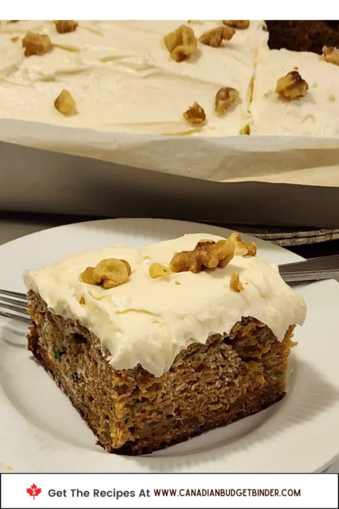 Carrot Zucchini Cake with Cream Cheese Frosting