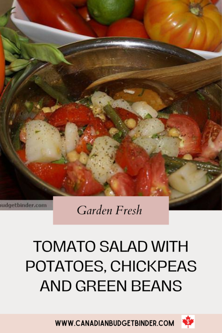Italian Tomato Salad With Potato, Green Beans and Chickpeas