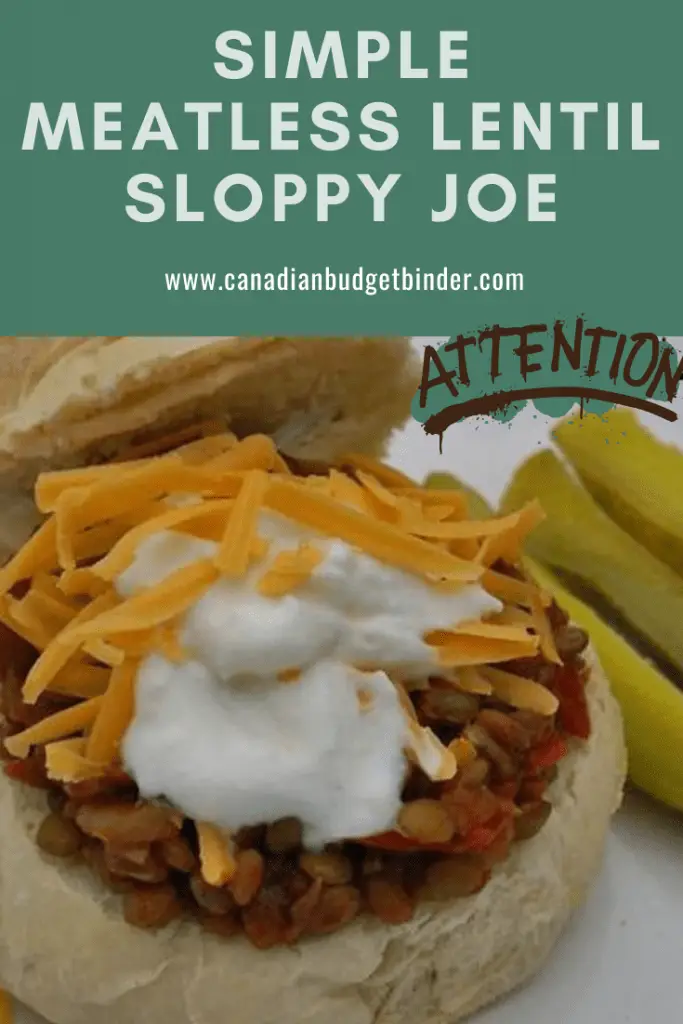 Sloppy Joe recipe.