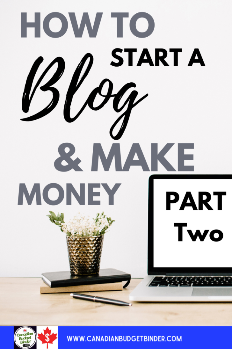 How To Start A Blog To Make Money, Pt 2