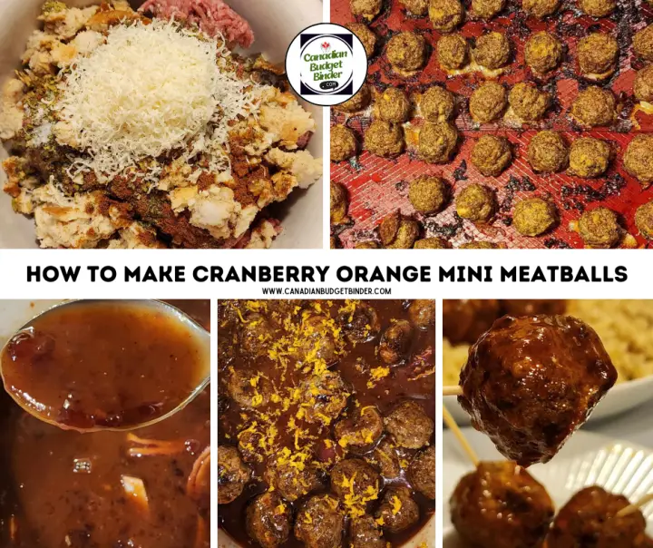 How to make mini cranberry orange meatballs