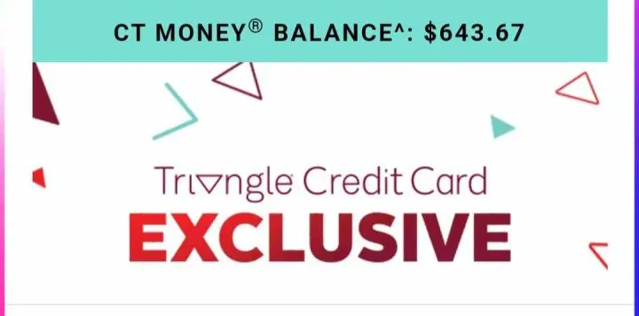 Triangle Credit Card Points Canadian Tire October 2023