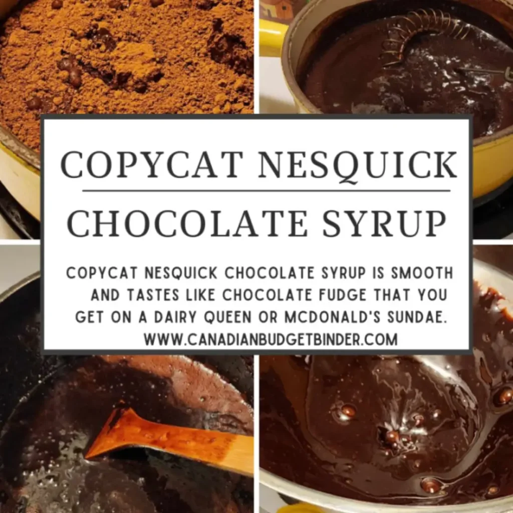 How to make copycat Nesquick Chocolate Syrup