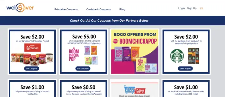 Websaver Canada Grocery Saving App