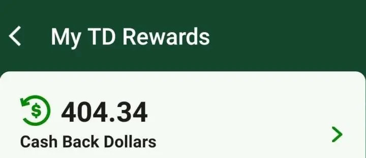 TD Bank Rewards CBB January 2024