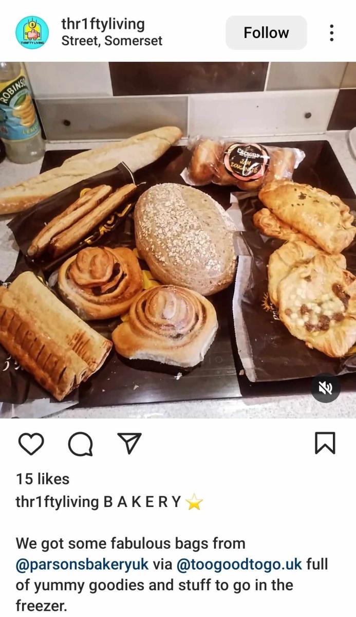Pastries Recevied Using The Too Good To Go App UK