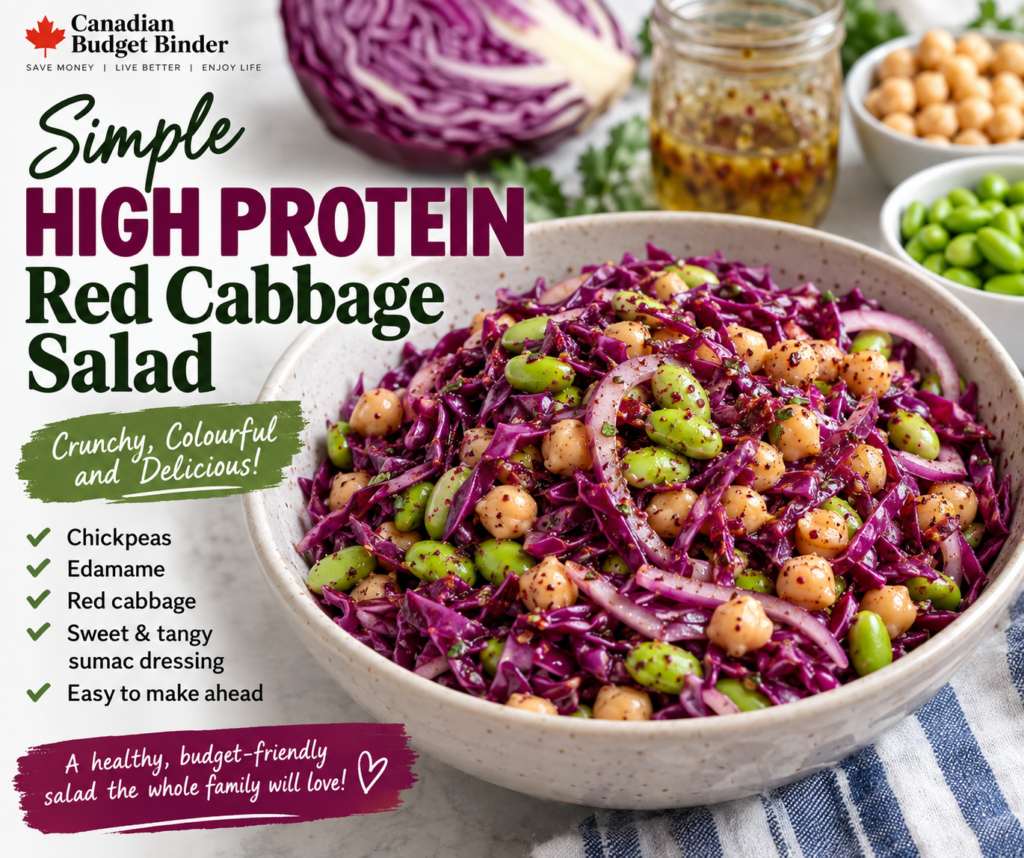 High Protein Red Cabbage Salad
