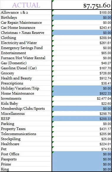 June 2024 Monthly Actual Amount