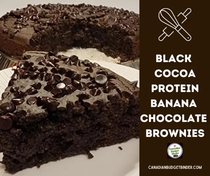 Black Cocoa Protein Banana Chocolate Brownies