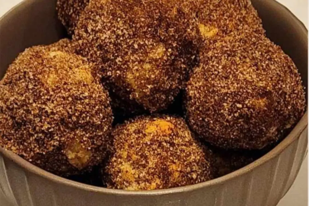 Banana Air Fryer Donut Holes With Four Ingredients